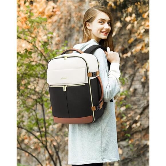 Travel Backpack for Women, TSA Carry On Backpack Flight Approved Luggage, 40L - Picture 2 of 7